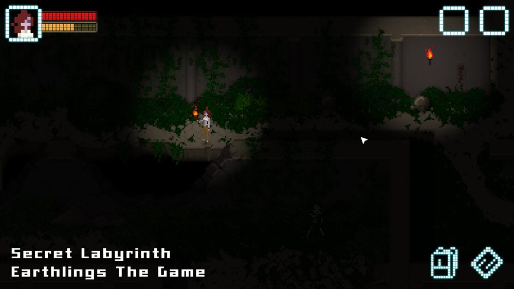 Vegetación extraña dentro del laberinto